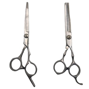 Ciseaux professionnels pour la beauté des cheveux Logo personnalisé disponible Ciseaux de coiffure de salon Ciseaux de cheveux en acier inoxydable - Product Image 1