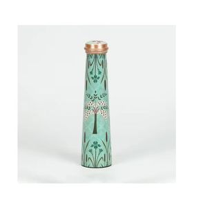 Botella de agua de cobre elegante y respetuosa con el medio ambiente, superventas, diseño elegante con tapa, proveedor directo de vasos de metal de cobre puro - Product Image 6