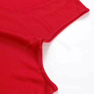 Camiseta de baloncesto cosida de baloncesto personalizada, camiseta roja de secado rápido para hombre - Product Image 5