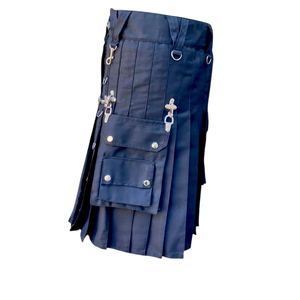 Kilt utilitaire fait à la main traditionnel écossais Highland personnalisé en gros - Product Image 4