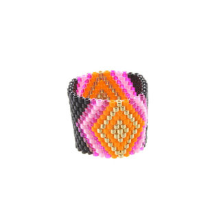 Unique Bohemian-style Seed Beads and Beaded Embroidery <b>Finger</b> <b>Rings</b> Beaded <b>Finger</b> <b>Ring</b> <b>Full</b> Customized - Product Image 2