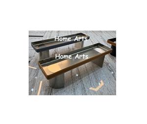 Plateau à nourriture en métal et cuir, design tendance, forme et taille personnalisées, plateau de service pour chocolats en vrac - Product Image 5