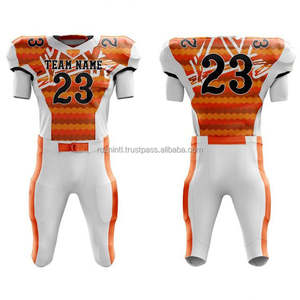 Ensemble d'uniformes de sport personnalisés pour le football américain, matériau léger et confortable, parfait pour les clubs et les écoles - Product Image 2