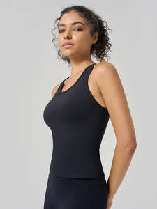 Woman All-match Women <b>Camisole</b> Tops Sleeveless Cotton Tank Top Breathable Knitted Ladies Yoga Gym Ribbed Women Tank Tops - Product Image 6