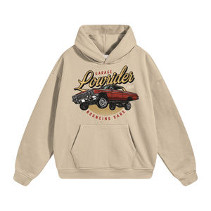 Sudadera con capucha de invierno de talla grande para hombre, forro polar de punto, 100% algodón, color sólido de gran tamaño, fabricante OEM, proveedor de ropa al por mayor - Product Image 5