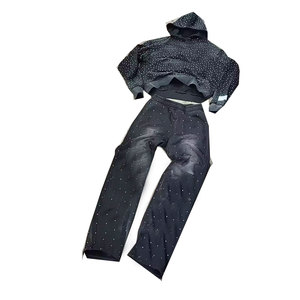 Survêtements légers et respirants pour hommes avec strass, design personnalisé, survêtements pour hommes avec strass - Product Image 1
