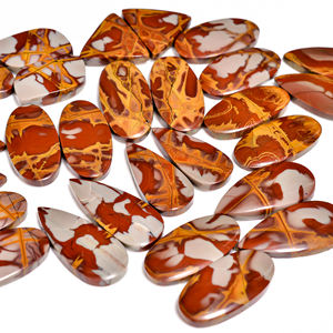 Alta calidad Noreena Jasper Cabochon Piedra preciosa de cuarzo natural suelta para pendientes Pares de jaspe Noreena de alta calidad - Product Image 5