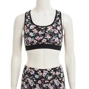 Sujetadores Deportivos Elásticos en Cuatro Direcciones con Impresión por Transferencia de Calor, Poliéster y Elastano Transpirable, Soporte para Gimnasio, Entrenamiento, Ropa Deportiva al por Mayor - Product Image 1