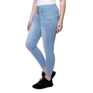 Pantalones vaqueros ajustados de cintura alta de alta calidad para mujer de fieltro de Lupin, diseño de moda de talla grande recién llegado con características personalizadas transpirables - Product Image 2