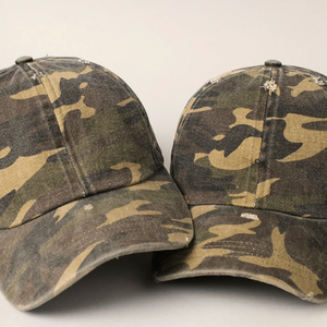 OEM ODM Casquette de baseball en tissu structuré à 6 panneaux avec broderie de logo personnalisé de haute qualité Casquette de sport camouflage pour les activités de plein air - Product Image 2