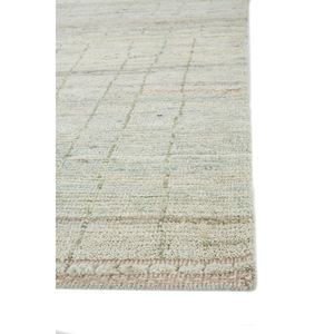 Alfombra de Lana Anudada a Mano Blythe Verde IA-1836, Rectangular, con Patrón Abstracto, para Sala de Estar, Hecha a Mano para Uso Doméstico - Product Image 4