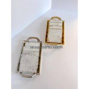 Posavasos de resina epoxi de ágata, diseño real gris, juego de posavasos de té y café al mejor precio, nuevo aspecto, embalaje de cartón decorativo elegante - Product Image 6