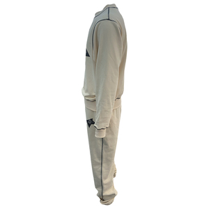 Customized Unisex Tracksuit Crew Neck Hoodies <b>Set</b> Printing Logo Men Casual Sweatsuit Training Wear Contrast Stitch <b>Jogger</b> <b>Sets</b> - Product Image 3