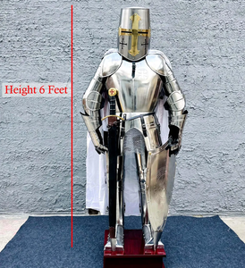 Costume d'armure de chevaliers croisés Costume d'armure avec base Costume d'armure d'article de cadeau d'Halloween | Knights Crusader - Product Image 2
