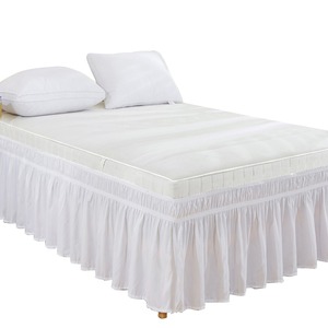 Haute qualité maison broderie dentelle européenne microfibre 600TC ensembles de jupes de lit imperméables écologiques pour la maison et les hôtels - Product Image 1