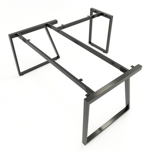 Pieds de table industriels en forme de L 160x160 Trapeze II Concept HCTH020 - Pieds de meubles pour salle à manger et cuisine - Product Image 1