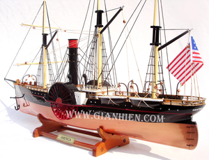 Gia Nhien Manufacturer's Custom Design High Quality Tall Ship <b>Model</b> for Home Decor Low MOQ Central America SS with <b>Wood</b> Material - Product Image 2