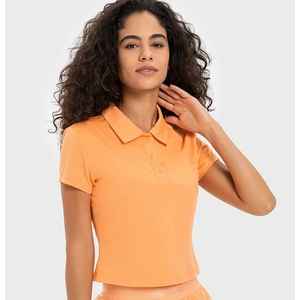Nouveaux arrivages Polo de sport design de haute qualité pour femmes, t-shirts courts et solides avec impression de logo personnalisé! - Product Image 3
