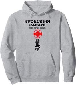 Kyokushin คาราเต้เตะโคกับสัญลักษณ์ kanku บนเสื้อฮู้ดของผู้ชาย - Product Image 6