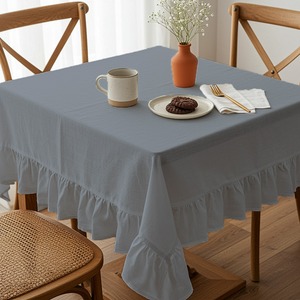 Nappe Anthracite Taille Unique pour Tables à Manger Tissu Polyester pour Hôtels et Fêtes Accueillant les Invités 70x70cm 27.5" - Product Image 3