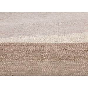 พรมขนสัตว์อัฟกันสีเบจและสีน้ำตาลลายตารางแบบทอเรียบ รุ่น ADWL-152 สำหรับใช้ในบ้าน ลายแบบนามธรรม - Product Image 3