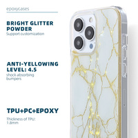 Étui de téléphone en coque de marbre étanche populaire pour téléphone pour iPhone 15 14 13 12 pro max étui pour téléphone portable