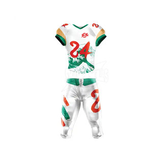 ชุดเครื่องแบบทีมฟุตบอลอเมริกันไซส์ใหญ่พิเศษชุดสวมใส่ง่ายระบายอากาศได้ดีมีดีไซน์ - Product Image 1