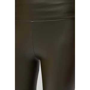 Leggings Deportivos Casuales de Cintura Media Alta y Baja, con Efecto Push-Up, de Nailon, Cuero y Spandex, Sin Costuras, Talla Única XL, con Letras, para Gimnasio - Product Image 4