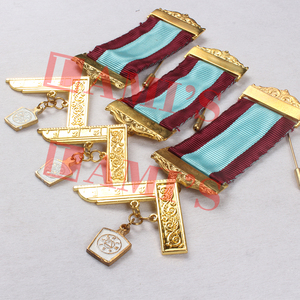 Meilleure qualité Mark Past Breast Jewel Maçonnic Regalia Jewel Custom Chest Tags Jewels - Product Image 2