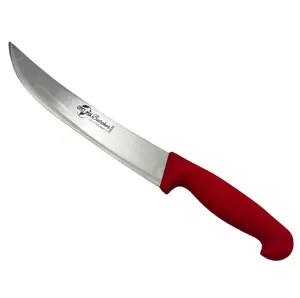 Высококачественный кухонный нож мясника из нержавеющей стали с красной ручкой из Турции лучший продавец bk1056