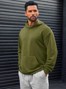Sudadera con capucha de manga larga informal ligera con bolsillos Kanga personalizada para hombre - Product Image 2