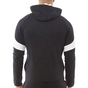 เสื้อฮู้ดแฟชั่นสำหรับผู้ชายเสื้อสวมหัวมีซิปมีฮู้ดสำหรับฤดูหนาวผ้าคอตตอนพร้อมเทคนิคปัก - Product Image 5