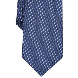 Alfani Men's Printed Slim Neat Blue <b>Tie</b> Size Regular - Product Image 3