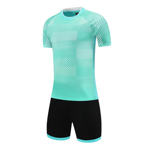 ชุดกีฬาฟุตบอลชาย ชุดวอร์มแห้งเร็ว ระบายอากาศได้ดี เสื้อเจอร์ซีย์ ชุดออกกำลังกายกลางแจ้ง เสื้อวิ่ง กางเกงขาสั้น ชุดแบดมินตัน ชุดพิมพ์ลายกีฬา - Product Image 6