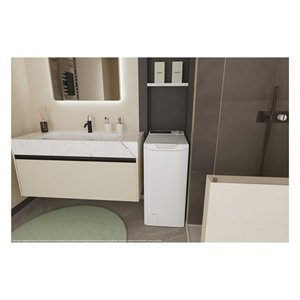 Lave-linge à chargement par le haut 7 kg PROWASH 500 TCA474TM5 Blanc classe A 1400 tr/min (41x60x86cm) - Product Image 4