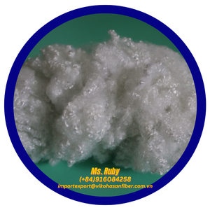 Vikohasan Precio de fábrica GRS Certificado Blanco HCS Fibra cortada de poliéster 3D Material de relleno de cojín hueco reciclado fino Spinning - Product Image 6