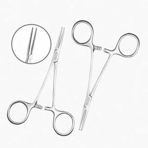 Pinces hémostatiques en acier inoxydable, instrument chirurgical avec poignée de verrouillage pour les procédures médicales, dentaires et vétérinaires - Product Image 3