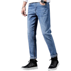 Nuevos Jeans de Mezclilla Personalizados de Moda, Calidad Premium, 100% Algodón, Corte Recto, Transpirables y de Secado Rápido para Hombre - Product Image 2