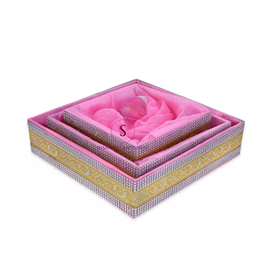 Decorative Gift Hamper Baskets for Wedding Box Baby Shower Gift Packing Return Gift Basket Hampers for Festivals and Favor - Product Image 1