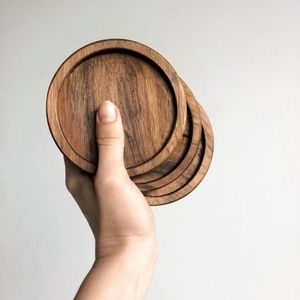 Premium Wooden Coaster For Beverage Use Offering <b>Scratch</b> Protection And Long Lasting Table Safety - Product Image 1