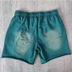 Top vente meilleur prix de gros conception personnalisée 100% français éponge tenue décontracté taille adulte hommes lavage à l'acide court avec couleur personnalisée - Product Image 1