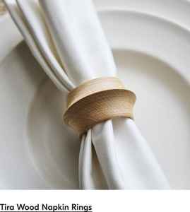 ห่วงรัดผ้าเช็ดปากทำจากไม้ไม่เหมือนใครทำด้วยมืออุปกรณ์ตกแต่งโต๊ะที่มีสัมผัสที่หรูหราขายส่ง - Product Image 3