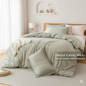 <span class=keywords><strong>Housse</strong></span> <span class=keywords><strong>de</strong></span> <span class=keywords><strong>couette</strong></span> en microfibre lavée 100% ultra douce 500 fils, inaltérable, ensemble <span class=keywords><strong>de</strong></span> <span class=keywords><strong>housse</strong></span> <span class=keywords><strong>de</strong></span> <span class=keywords><strong>couette</strong></span> October Mist Sage, 3 pièces pour la maison - Product Image 6