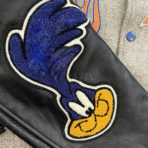 2025 Winter High Quality <b>Slim</b> <b>Fit</b> Stand Collar Letterman <b>Jacket</b> for Men Wholesale Custom Latest Designs Plain Blank Leather - Product Image 3