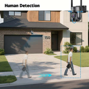 Cámara de Seguridad Solar de 360° con Detección de Movimiento PIR, Visión Nocturna, Tarjeta SIM para 2G/3G/4G LTE, Incluye Red WiFi - Product Image 3