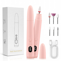 Fabricant de perceuse à ongles électrique professionnelle portable à moteur sans balais rechargeable par USB, 18000 tr/min, compatible US/UK, pour manucure