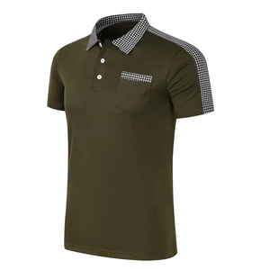 เสื้อกีฬาสำหรับ Dri-FIT ผ้าคอตตอน100% แข็งทรงสลิมฟิตสำหรับเสื้อเข้ารูปมีสไตล์ทันสมัยดูขายดีจากโรงงานสำหรับผู้ชาย - Product Image 2