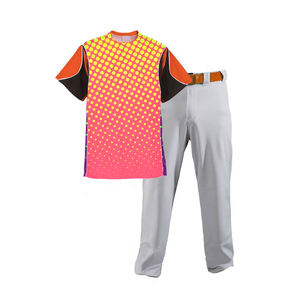 ชุดกีฬาเบสบอลของผู้ชายชุดผ้าโพลีเอสเตอร์ระบายอากาศทนทานพิมพ์ซับลิเมชัน - Product Image 6