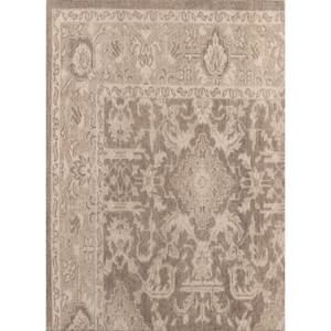 Erbe Beige <b>Brown</b> Hand Knotted <b>Wool</b> Rugs Pkwl-5103(Cs-01) for Home Use-for Living Hallway Entryway Rectangle Puzzle Medallion - Product Image 1