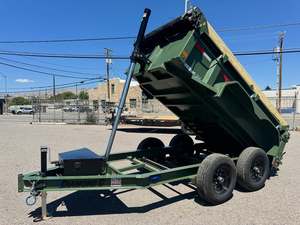 MDT 60x10 Telescopic Full Hydraulic Dump Trailer Heavy Duty Steel Truck Trailer Full Trailer Tandem Axle Utility 12-Ton - Product Image 5